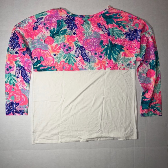 Lilly Pulitzer Pink and Purple Floral Top - Picture 3 of 4